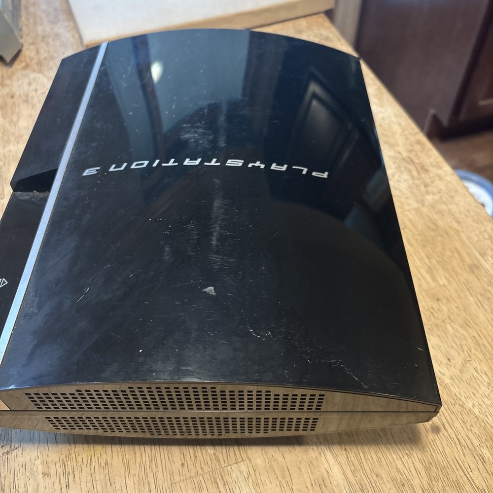 Sony PlayStation 3 PS3 80GB Piano Black Console CECHL01 NTSC-U/C As-Is